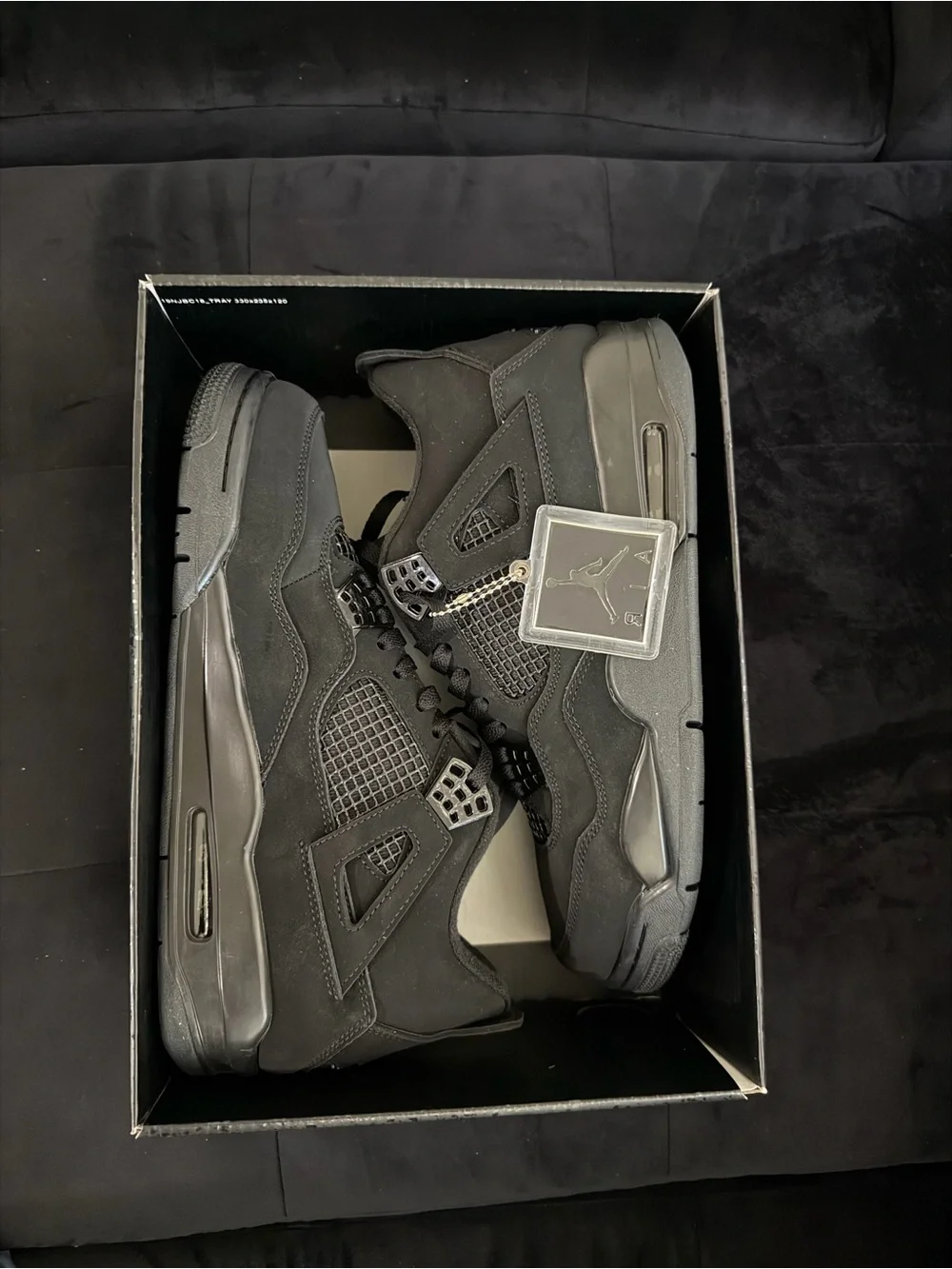 Jordan Black Men's Sneaker - All-Black Jordan 4 Style